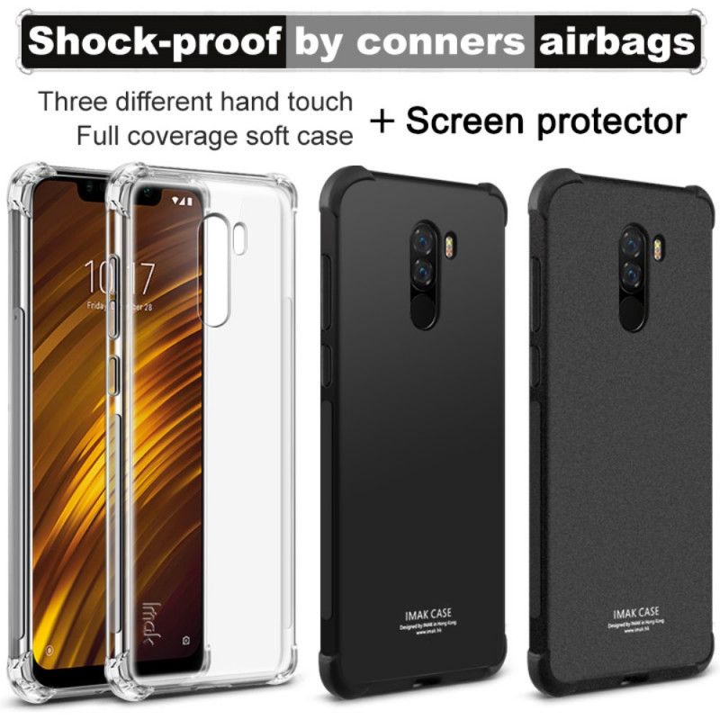Deksel Xiaomi Pocophone F1 Gjennomsiktig Imak Silkeaktig