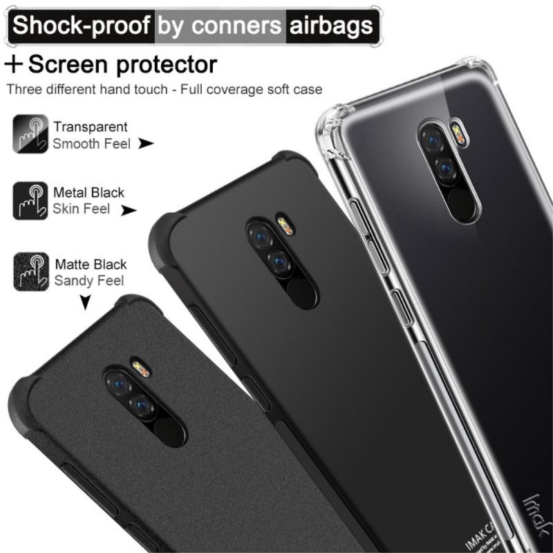 Deksel Xiaomi Pocophone F1 Gjennomsiktig Imak Silkeaktig