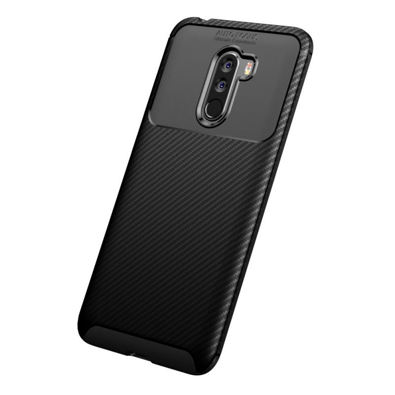 Deksel Xiaomi Pocophone F1 Svart Fleksibel Karbonfiber