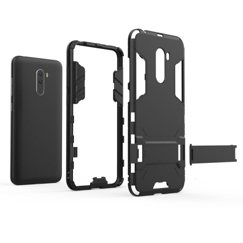 Deksel Xiaomi Pocophone F1 Svart Ultrabestandig Tunge Anti-fall