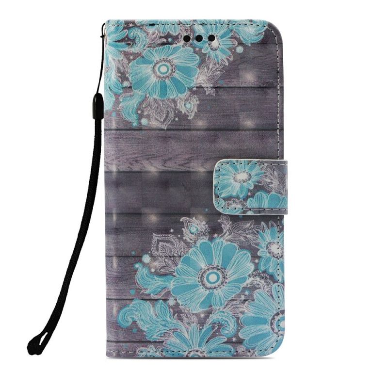 Folio Deksel Xiaomi Pocophone F1 Blå Blomster