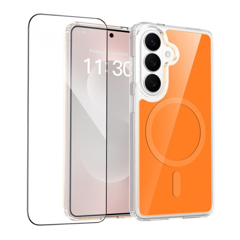 Deksel Samsung Galaxy S26 Magnetisk Med Støtsikkert Herdet Glass