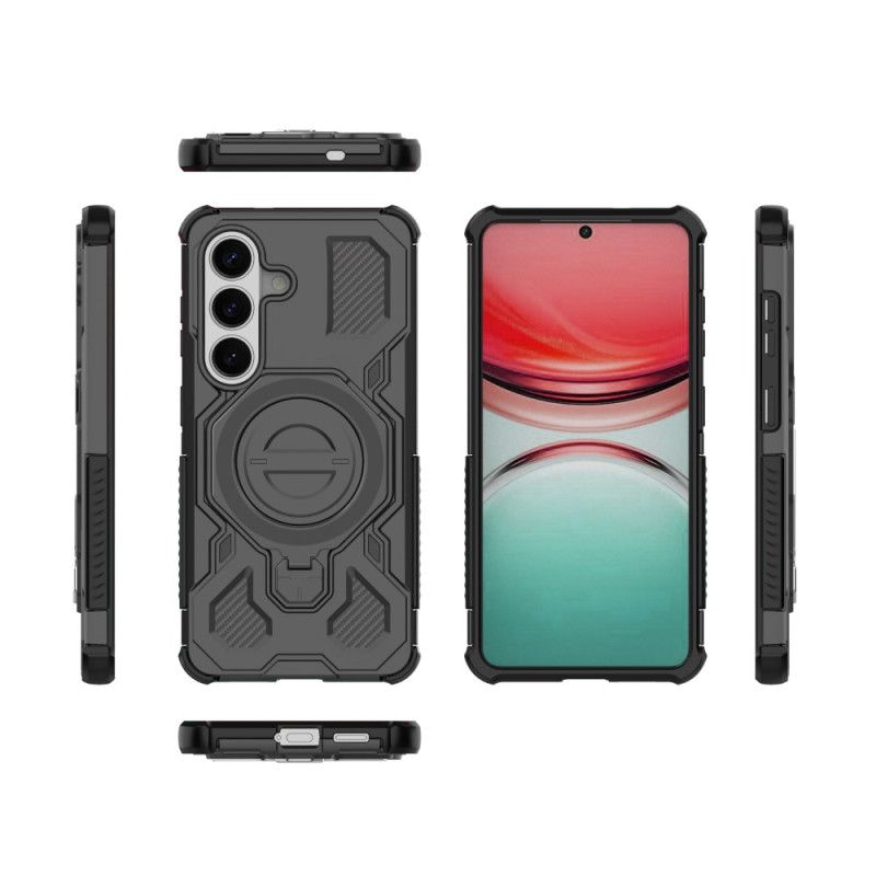 Deksel Samsung Galaxy S26 Mobildeksel Robust Med Roterende Metallstativ