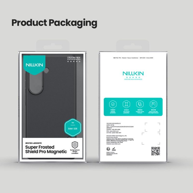 Deksel Samsung Galaxy S26 Nillkin Super Frosted Shield Magnetisk Lommebok Beskyttelse Deksel