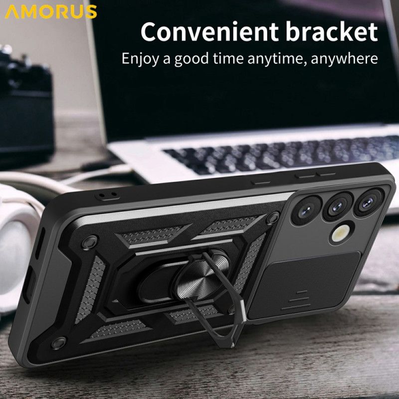 Deksel Samsung Galaxy S26 Skyvbart Kameradeksel Og Integrert Stativ Beskyttelse Deksel