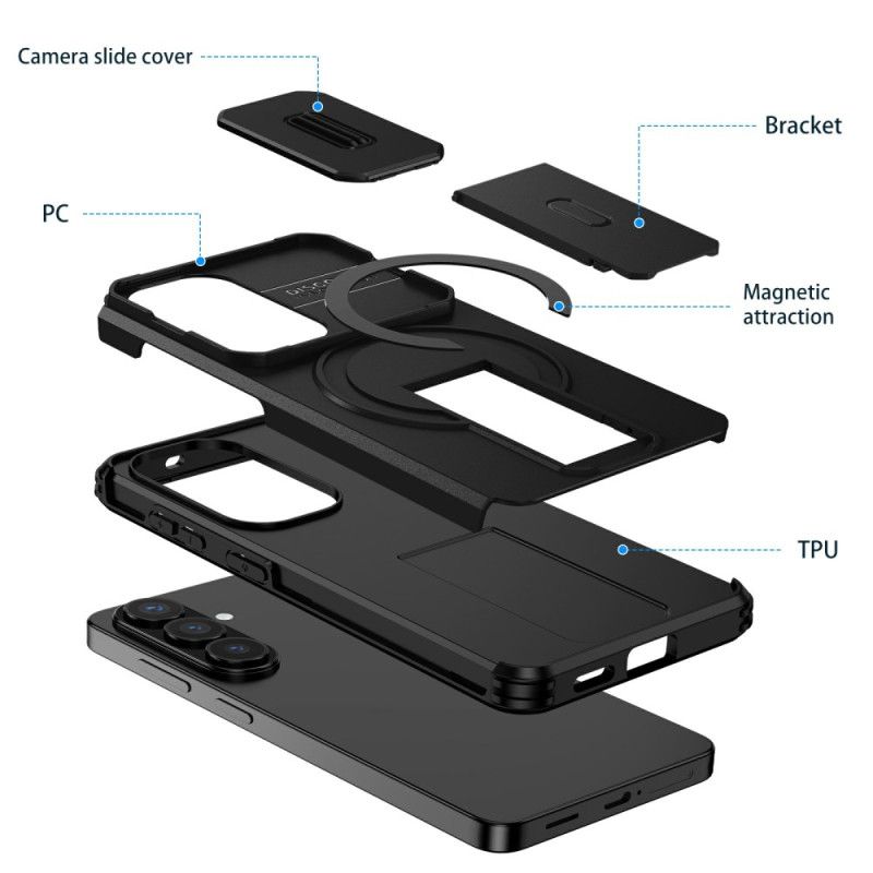 Deksel Samsung Galaxy S26 Skyvbart Magnetisk Støtte Og Kameradeksel