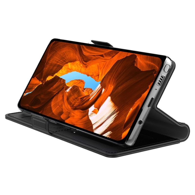 Folio Deksel Samsung Galaxy S26 Avtakbar Kortholder Og Speil Beskyttelse Deksel