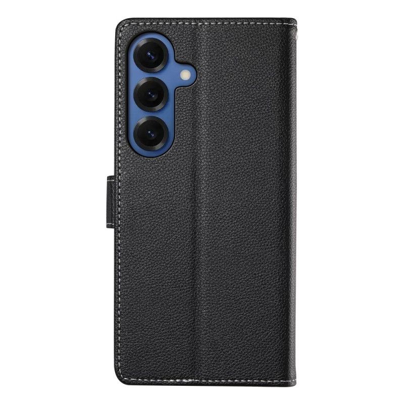 Folio Deksel Samsung Galaxy S26 Litchi-tekstur Beskyttelse Deksel