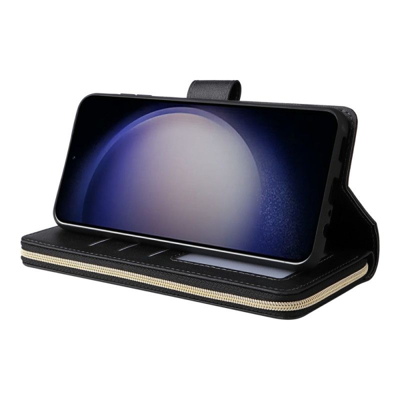 Folio Deksel Samsung Galaxy S26 Lommebok Med Glidelås