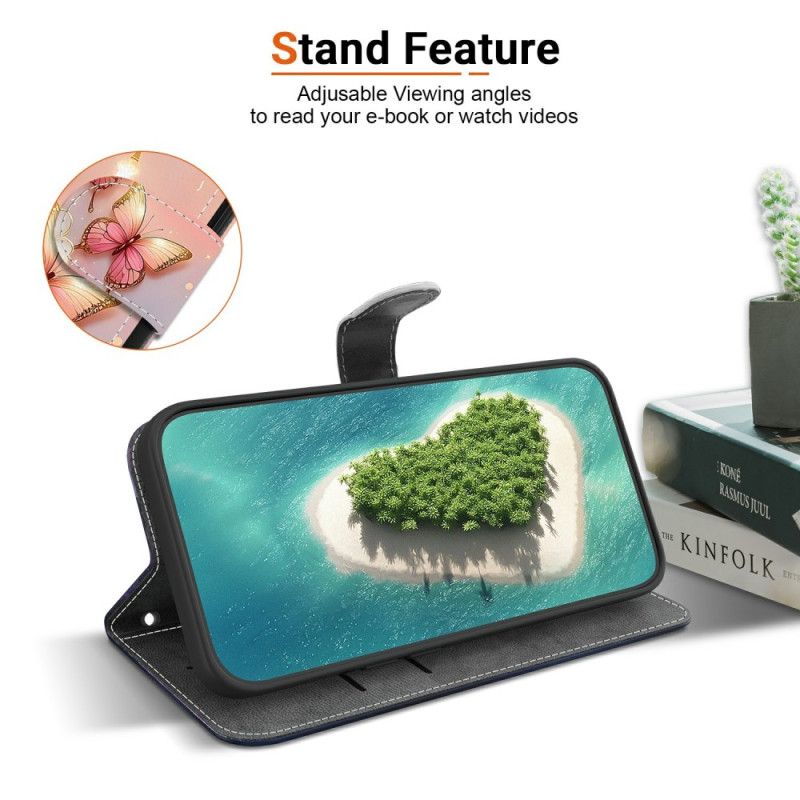 Lærdeksel Folio Deksel Samsung Galaxy S26 Mobildeksel Bjørn Og Diamant