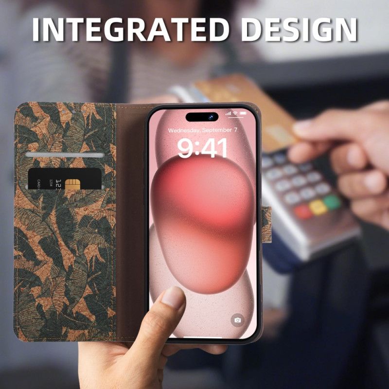 Lærdeksel Folio Deksel Samsung Galaxy S26 Mobildeksel Etnisk Design