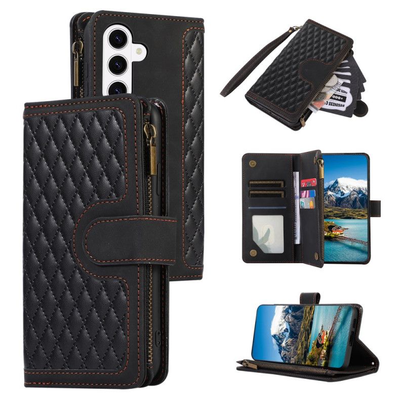 Lærdeksel Folio Deksel Samsung Galaxy S26 Mobildeksel Lommebok Med 9 Kortspor