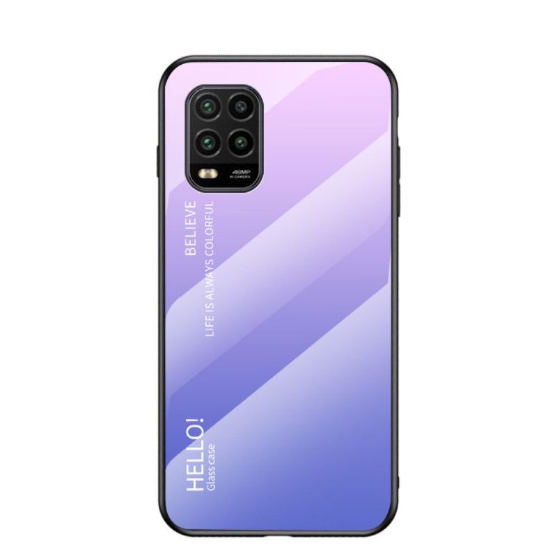 Deksel for Xiaomi Mi 10 Lite Svart Hei Herdet Glass
