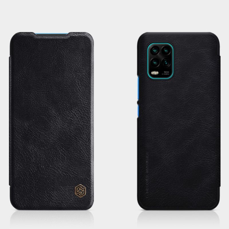 Folio Deksel for Xiaomi Mi 10 Lite Rød Nillkin Qin-Serien