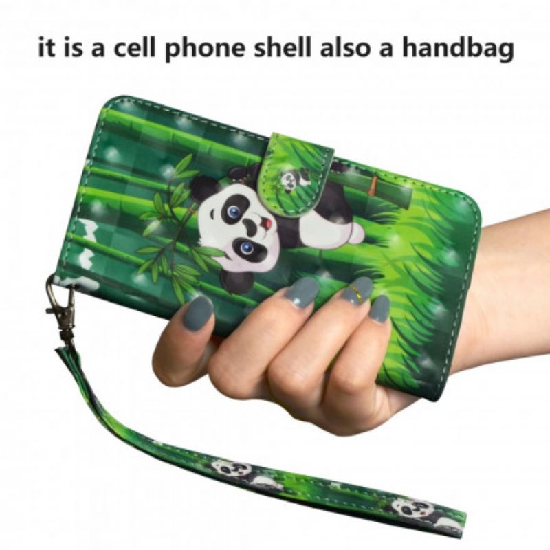 Folio Deksel Moto G 5g Plus Panda Og Bambus