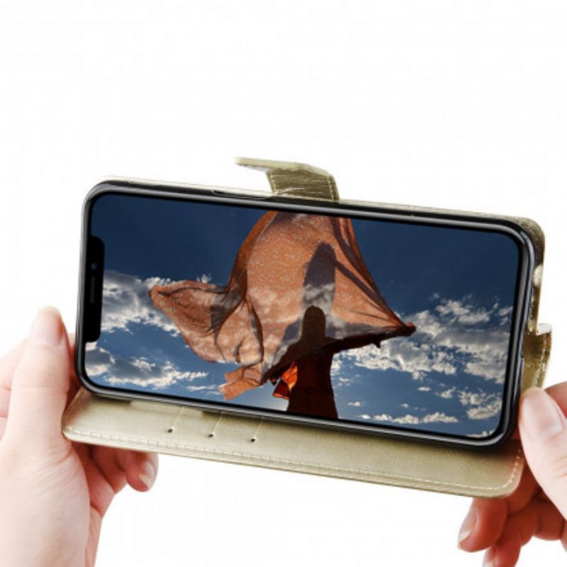 Folio Deksel Moto G 5g Plus Prangende Kunstskinn Beskyttelse Deksel