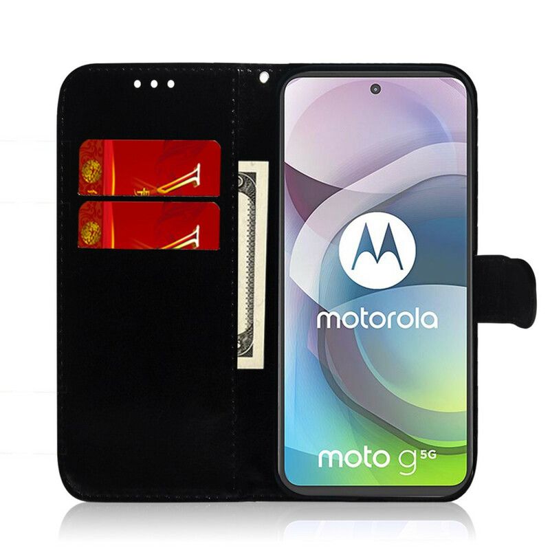 Folio Deksel Til Moto G 5g Plus Speildeksel I Imitert Skinn