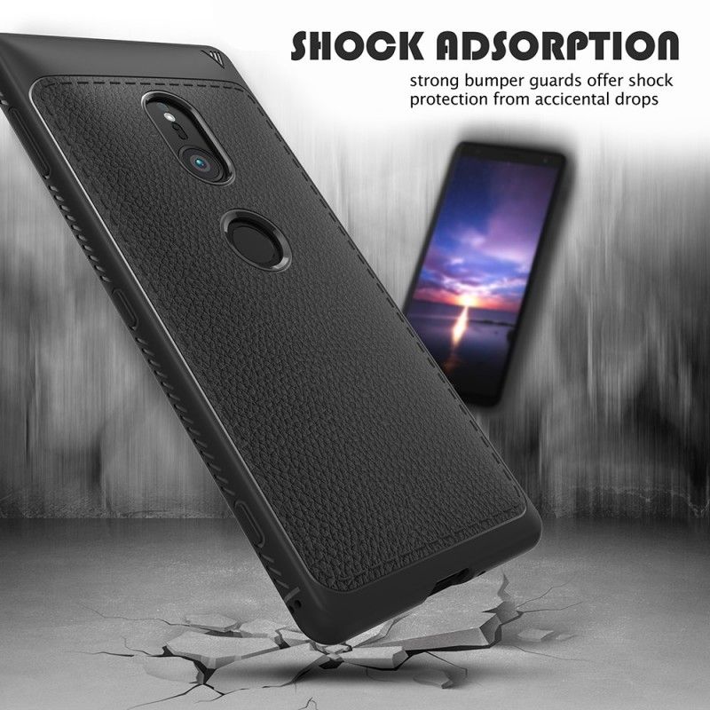 Deksel Sony Xperia XZ2 Grå Premium Skinneffekt