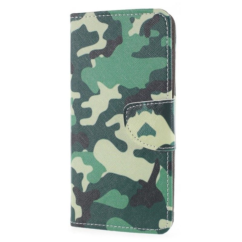 Lærdeksel Folio Deksel Sony Xperia XZ2 Militær Kamuflasje