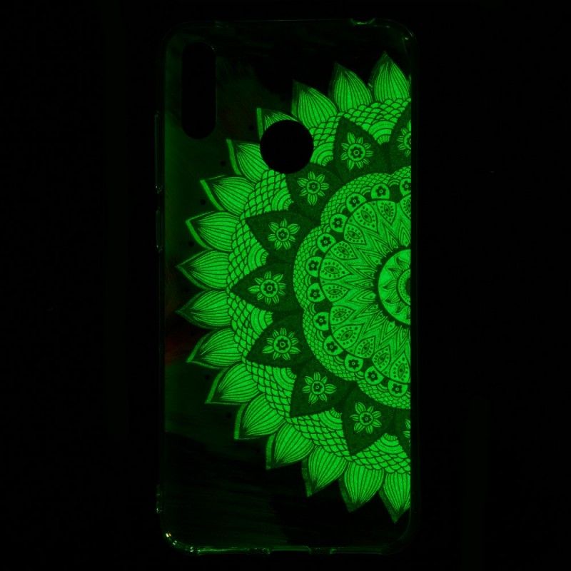 Deksel for Huawei Y7 2019 Fluorescerende Mandala