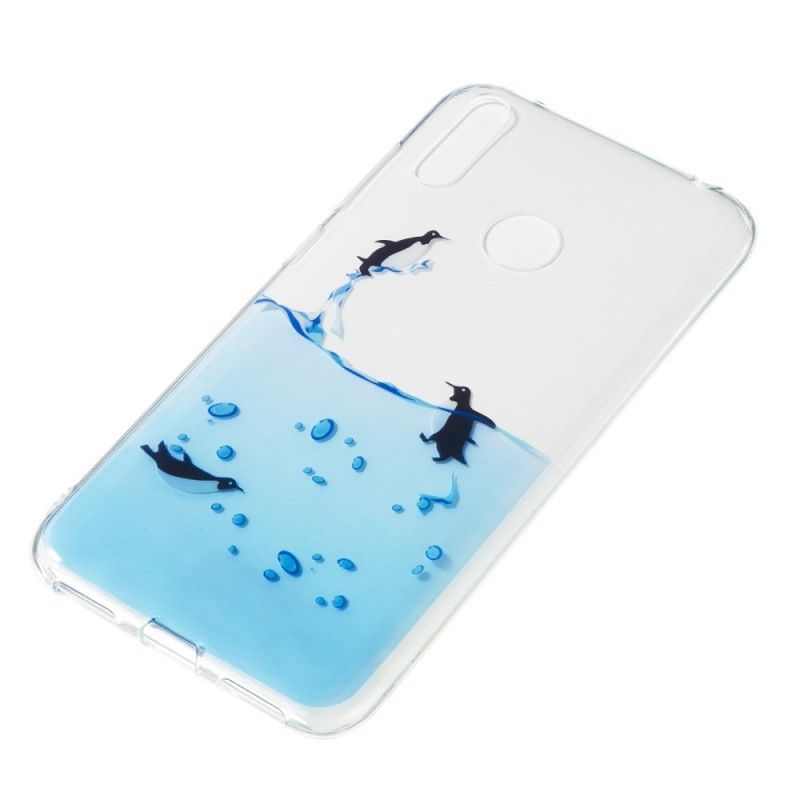 Deksel for Huawei Y7 2019 Gjennomsiktig Pingvinspill