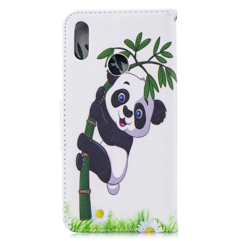Folio Deksel Huawei Y7 2019 Panda På Bambus