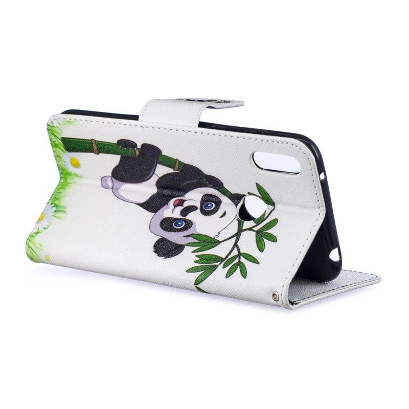 Folio Deksel Huawei Y7 2019 Panda På Bambus