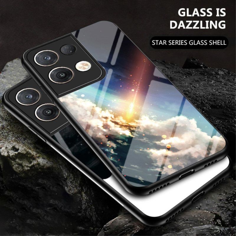 Deksel Til Oppo Reno 8 Pro Herdet Glass Mønster