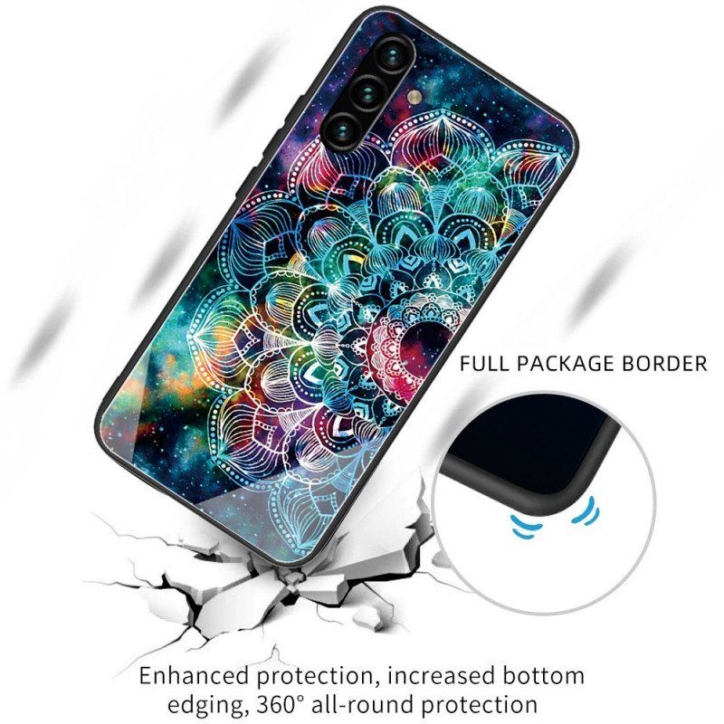 Deksel Til Samsung Galaxy A13 5G / A04s Mandala Herdet Glass