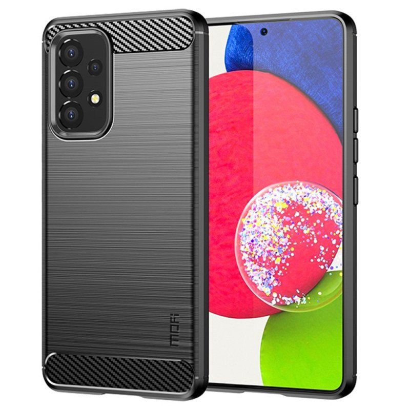 Deksel Til Samsung Galaxy A53 5G Mofi Børstet Karbonfiber