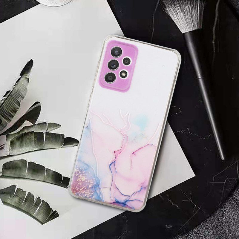 Deksel Til Samsung Galaxy A53 5G Silikonmarmoreffekt