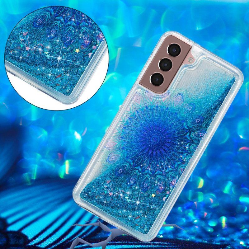 Deksel Til Samsung Galaxy S22 5G Glitter Mandala