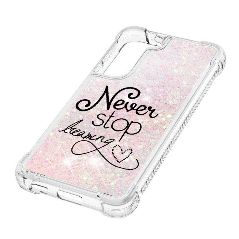 Deksel Til Samsung Galaxy S22 5G Slutt Aldri Å Drømme Om Glitter