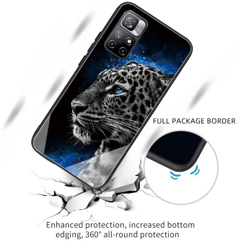 Deksel Til Xiaomi Redmi Note 11 Pro Plus 5G Feline Face Herdet Glass