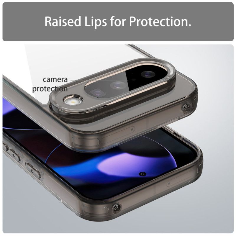 Deksel Google Pixel 10 / 10 Pro Mobildeksel Gjennomsiktig Med Metallkant