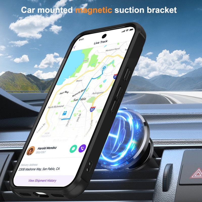 Deksel Google Pixel 10 / 10 Pro Mobildeksel Magsafe-kompatibel Med Magnetisk Ring