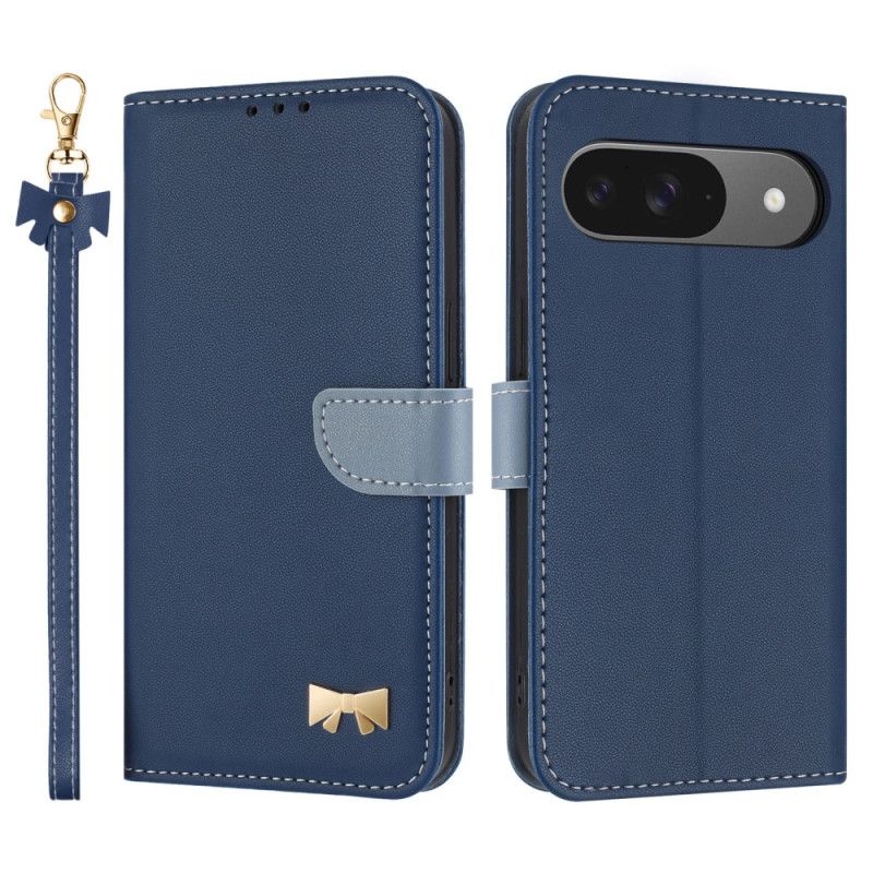 Folio Deksel Til Google Pixel 10 / 10 Pro Tofarget Med Snor