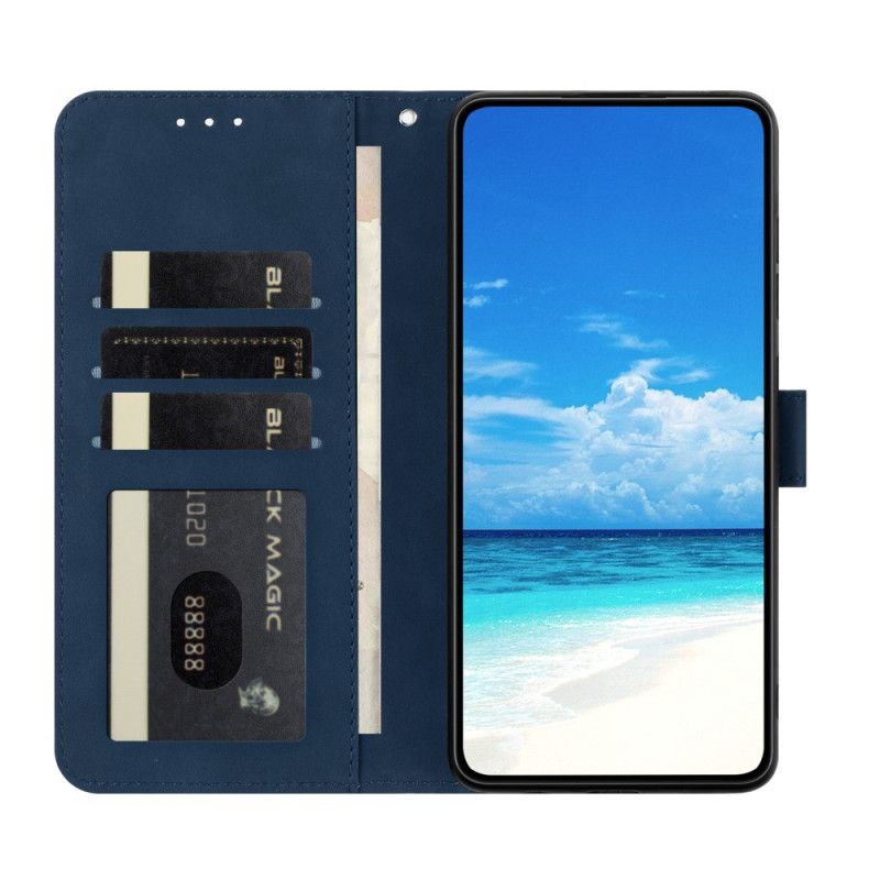 Lærdeksel Folio Deksel Google Pixel 10 / 10 Pro Mobildeksel Sommerfugl- Og Blomstertrykk