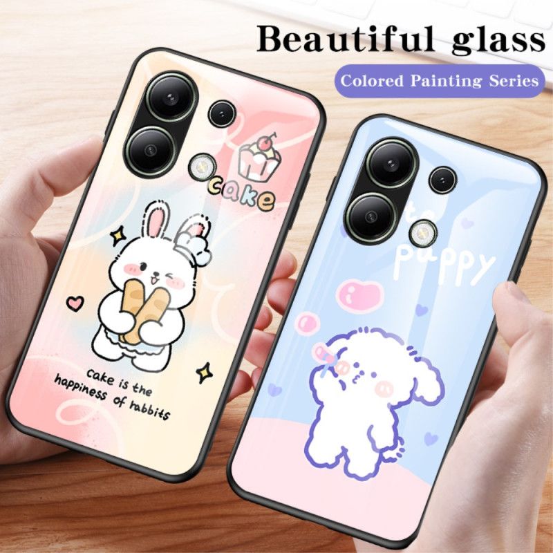 Deksel Til Xiaomi Redmi Note 13 4g Tegneseriemønster Herdet Glass