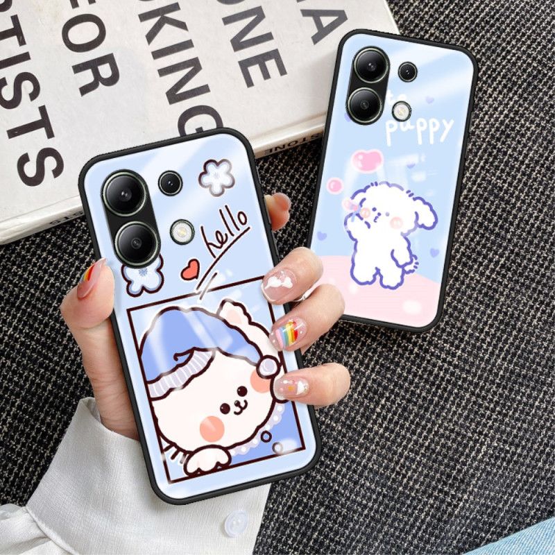 Deksel Til Xiaomi Redmi Note 13 4g Tegneseriemønster Herdet Glass