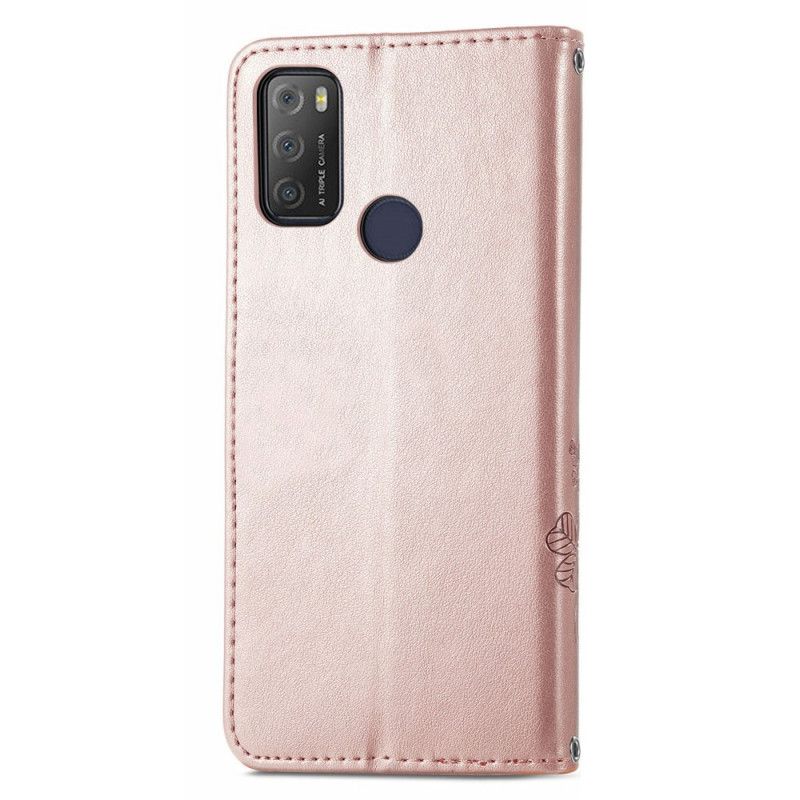 Folio Deksel Alcatel 3l (2021) / 1s (2021) Asiatiske Blomster