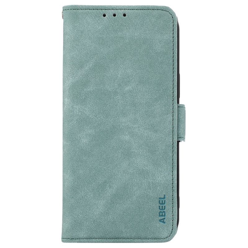 Lærdeksel Folio Deksel Motorola Edge 50 Mobildeksel Abeel Semsket Skinneffekt