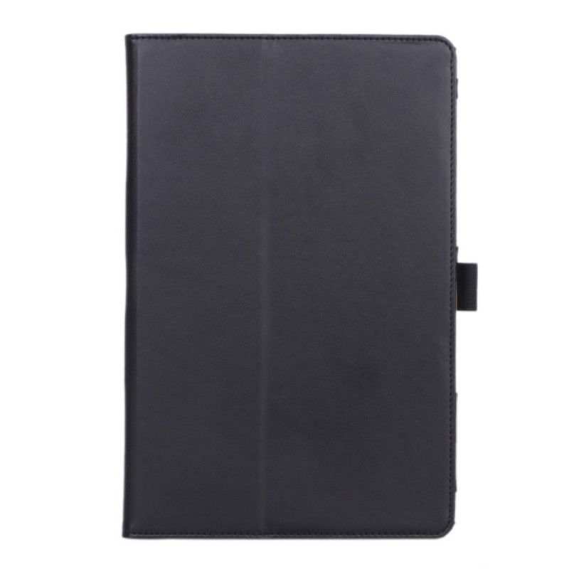 Etui for Samsung Galaxy Tab S5e Svart Lærstil Med Stropp