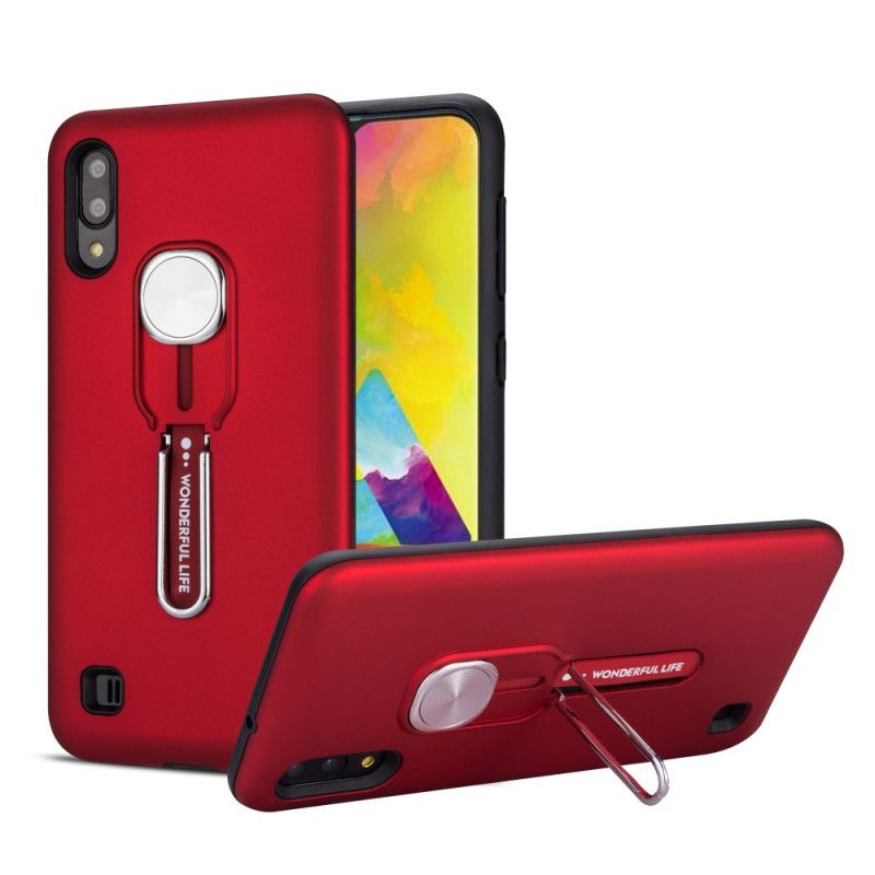 Deksel Samsung Galaxy A10 Rød Fantastisk Liv Med Støttering