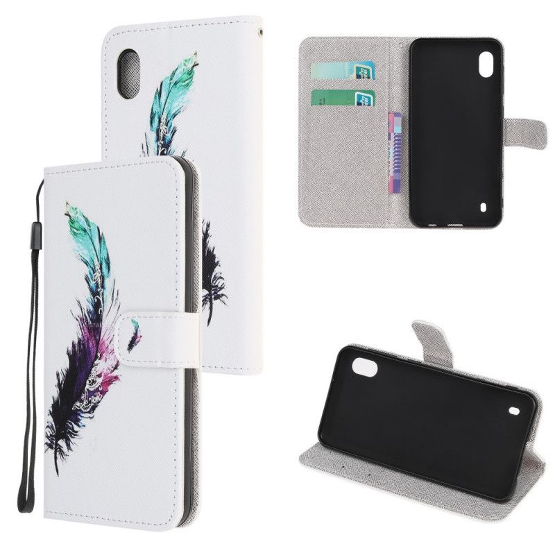 Folio Deksel Samsung Galaxy A10 Fjær Med Tanga