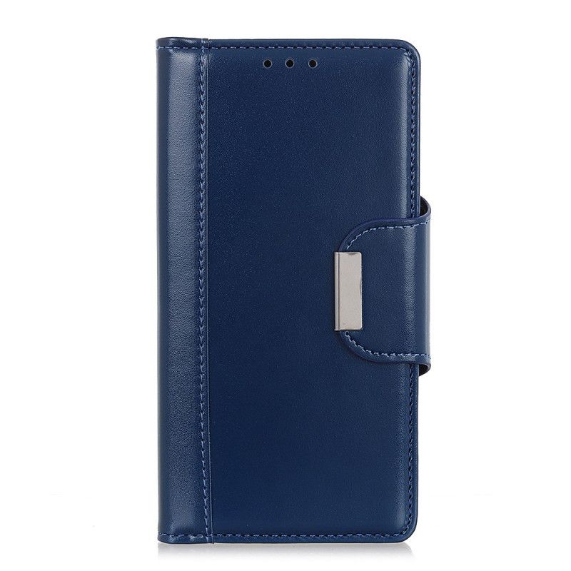 Lærdeksel Folio Deksel Sony Xperia 5 Svart Mobildeksel Faux Skinn Eleganse Nedleggelse