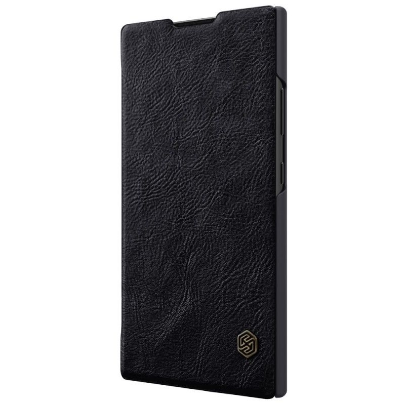 Folio Deksel Sony Xperia L2 Svart Mobildeksel Nillkin Qin-Serien