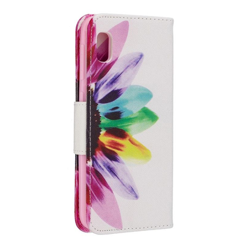 Folio Deksel Samsung Galaxy A10e Akvarellblomst Anti-fall