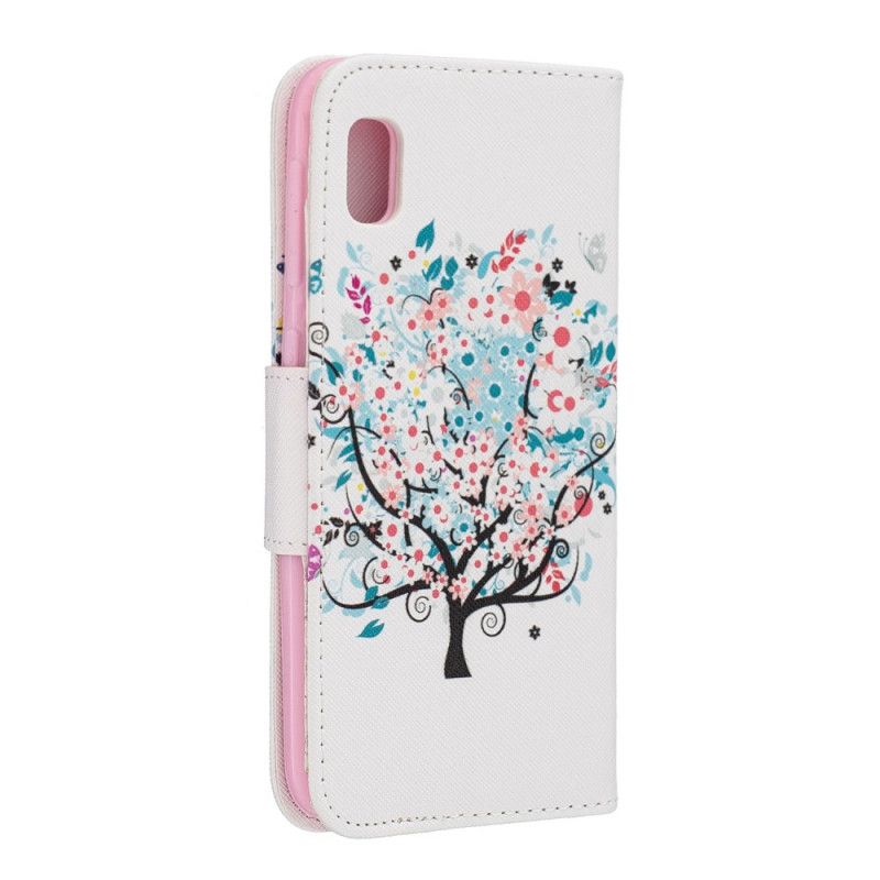 Folio Deksel Samsung Galaxy A10e Blomstret Tre Beskyttelse
