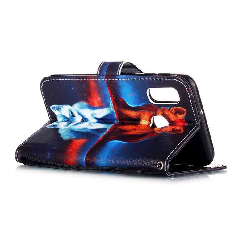 Folio Deksel Samsung Galaxy A10e Refleksjon Av Julien Hunden Med Tanga Beskyttelse